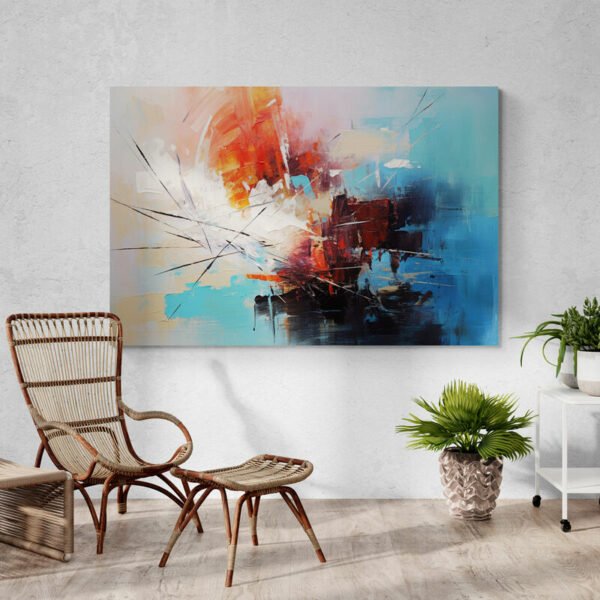 Abstract oil painting