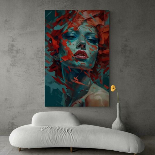 Abstract painting woman