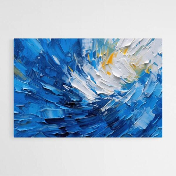 Blue abstract painting