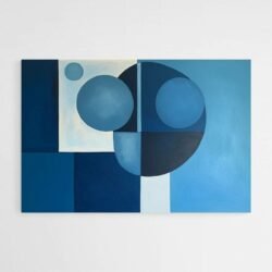 Blue abstract wall art