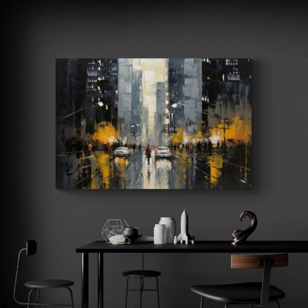 City landscape painting