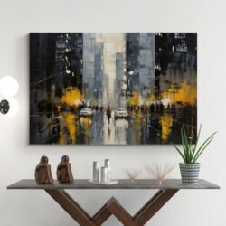 City landscape painting