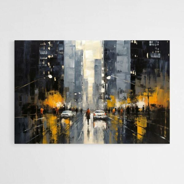 City landscape painting