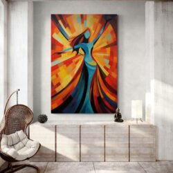 Dancing woman painting