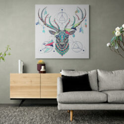 Deer painting Couleur
