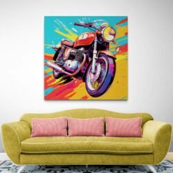 Motorcycle wall art