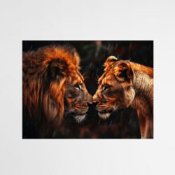 Peinture Lion et lionne 2.jpg