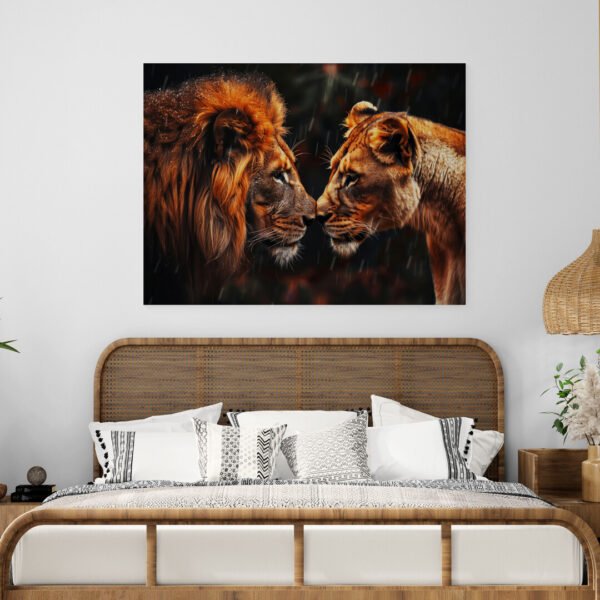 Peinture Lion et lionne chambre.jpg