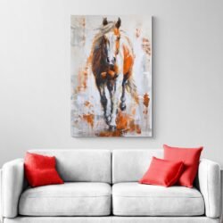 Tableau Cheval Orange canape.jpg