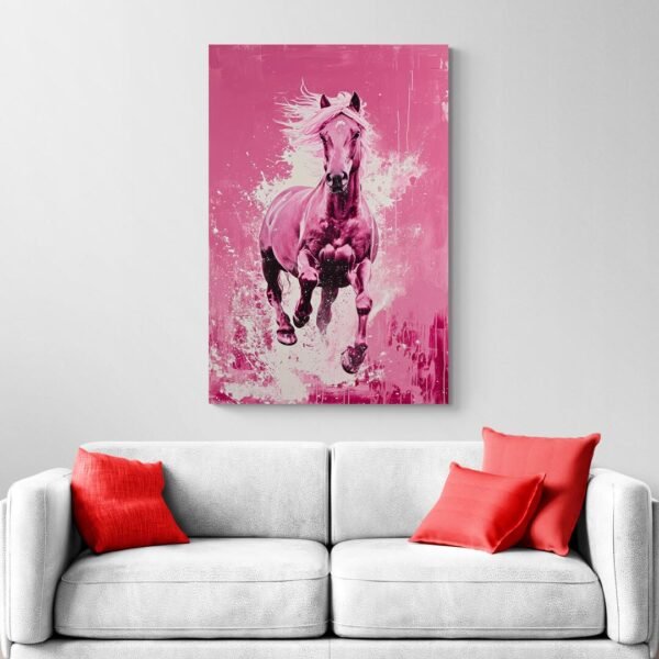 Tableau Cheval Rose canape.jpg