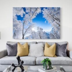 Tableau Foret et Neige canape.jpg