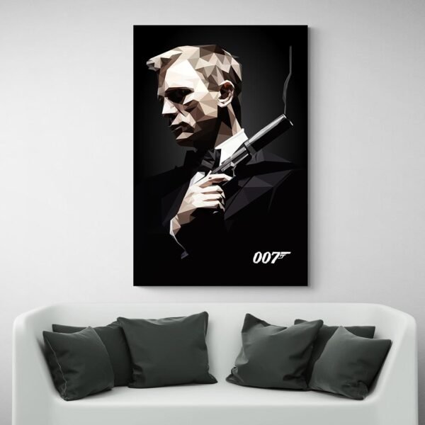 Tableau James Bond canape blanc.jpg