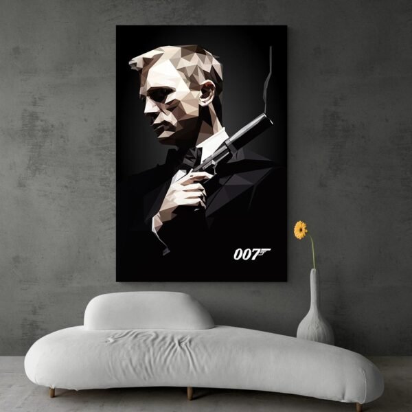 Tableau James Bond mur sombre.jpg