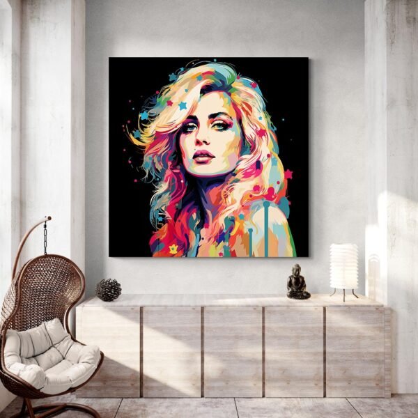 Tableau Madonna Pop Art meuble bois.jpg