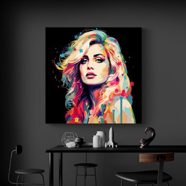 Tableau Madonna Pop Art mur noir.jpg