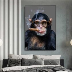 Tableau deco singe qui fume.jpg