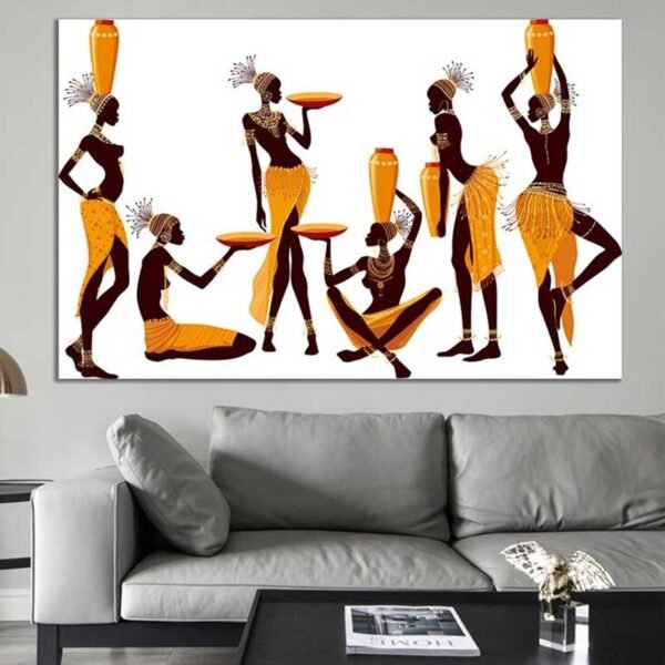 Tableau femmes africaines porteuses deau.jpg