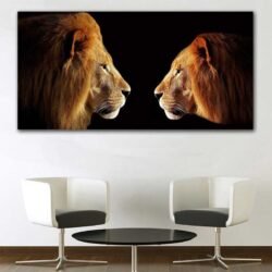 Tableau photo lion et lionne.jpg