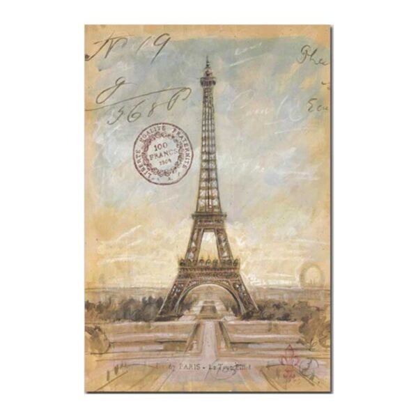 Tableau sur toile tour eiffel vintage.jpg