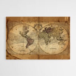 tableau deco carte du monde vintage 1.jpg