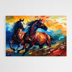 tableau deco chevaux stylises 1.jpg