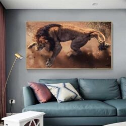 tableau deco lion 3d.jpg