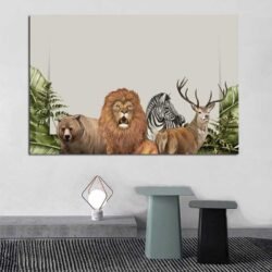 tableau deco lion jungle.jpg