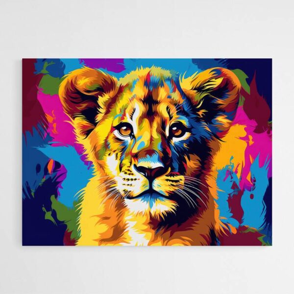 tableau deco lionceau pop art 1.jpg