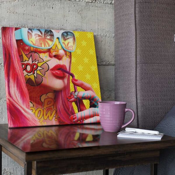 tableau deco pop art jaune.jpg