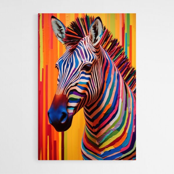 tableau deco zebre multicolore 1.jpg