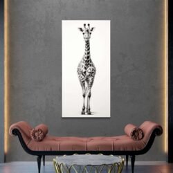 tableau dessin girafe decoration design.jpg