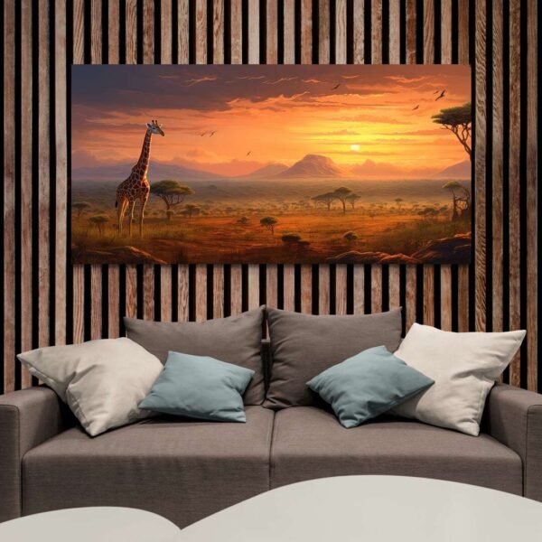 tableau savane africaine mur bois.jpg