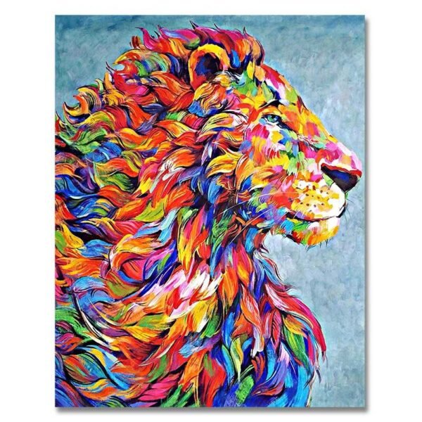 tableau sur toile abstrait lion.jpg