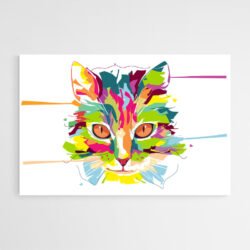 tableau sur toile chat couleur.jpg