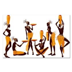 tableau sur toile femmes africaines porteuses deau.jpg